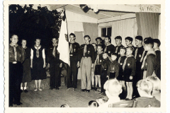 Skautu 10 gadu jubileja Omštēdē (1956)